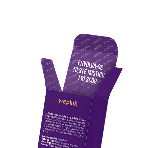 Body Splash Ruby Ametist Desodorante Colônia 200ml - Wepink